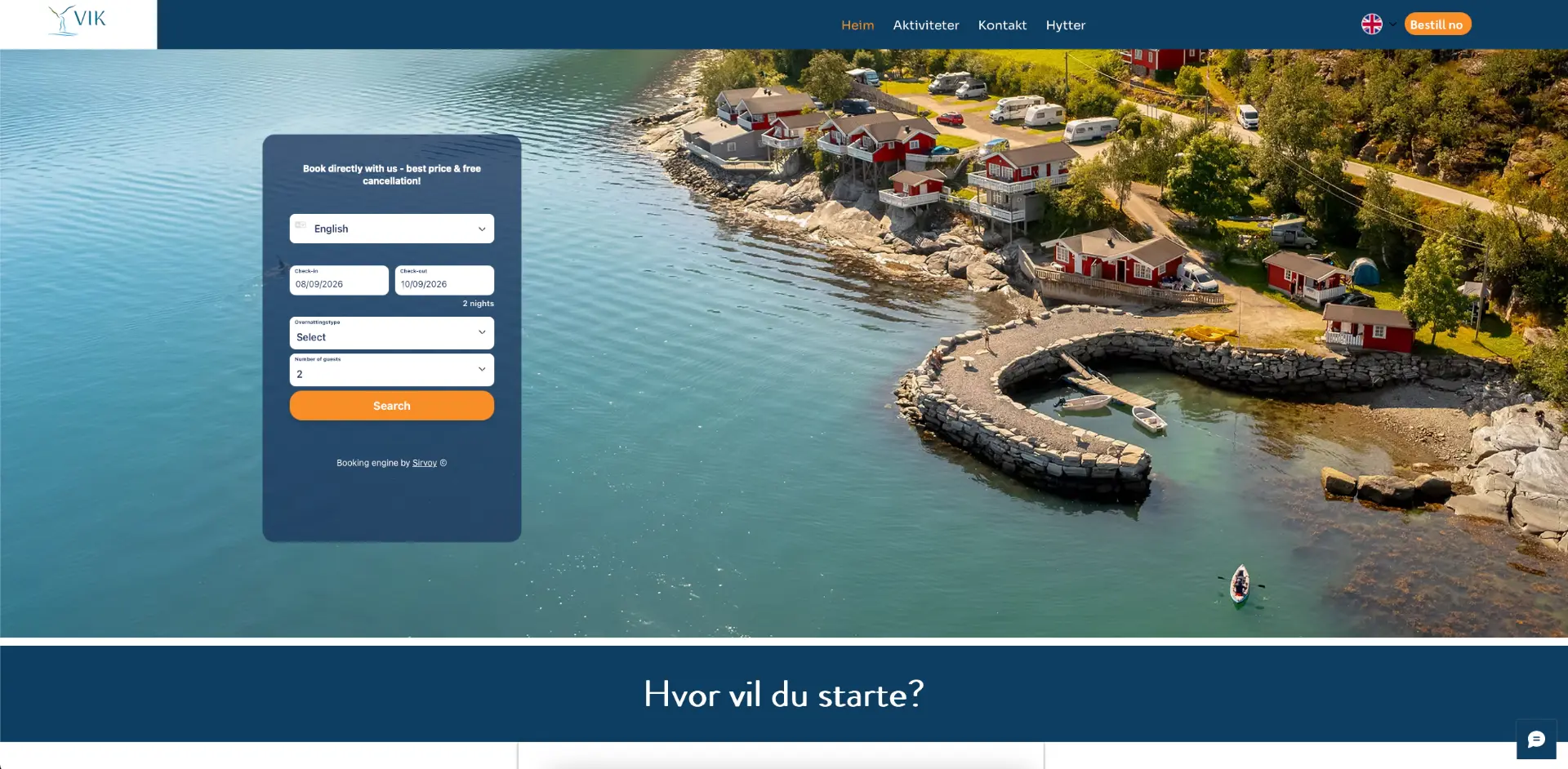 New website for VIki Fjordcabins
