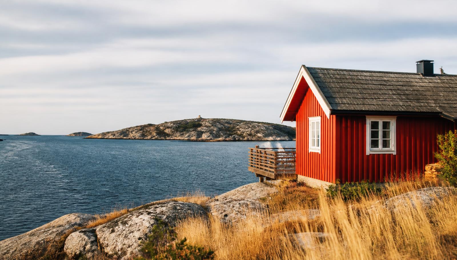 Feriehus ved kysten